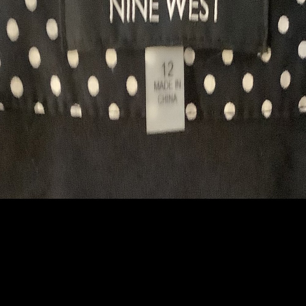Nine West Black/White Polka Dotted Dress  Size: 12  **GENTLY USED** - Picture 4 of 5